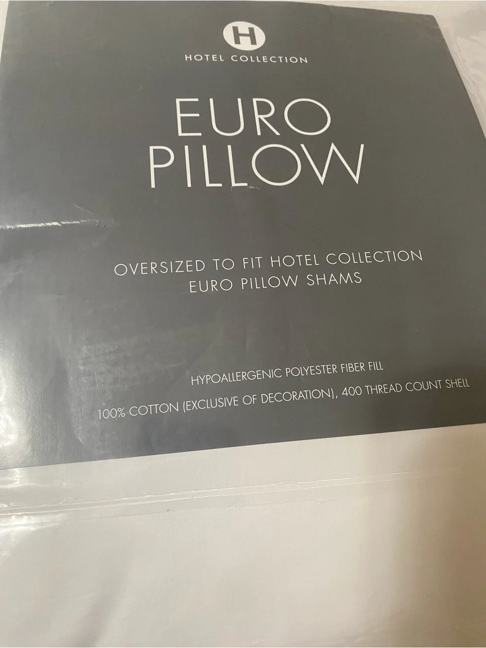 Hotel Collection Euro Pillow Oversized To Fil Euro Pillow Shams hypoallergenic p